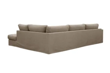 Valencia Ekstra dyp 4-seters sofa med sjeselong høyre - Brun - Møbler - Sofaer - Sofa med sjeselong