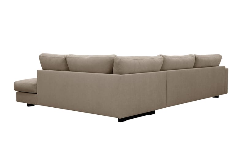 Valencia Ekstra Dyp 4-seters sofa med Sjeselong Høyre - Brun - Møbler - Sofaer - Sofa med sjeselong