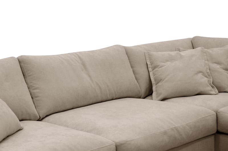 Valencia Ekstra Dyp 4-seters sofa med Sjeselong Høyre - Brun - Møbler - Sofaer - Sofa med sjeselong