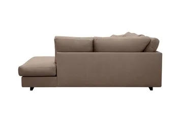 Valencia Ekstra Dyp 4-seters sofa med Sjeselong Høyre - Mørkebrun - Møbler - Sofaer - Sofa med sjeselong