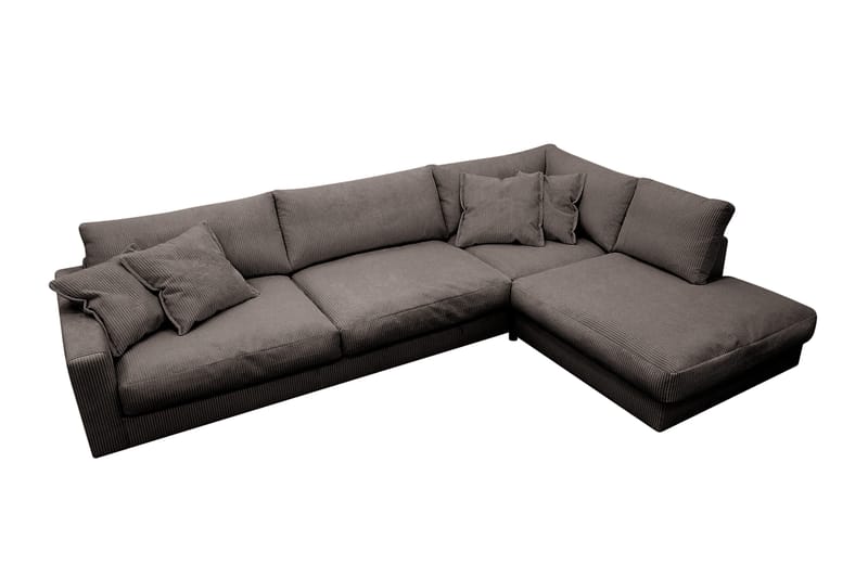 Valencia Ekstra Dyp 4-seters sofa med Sjeselong Høyre - Taupe - Møbler - Sofaer - Sofa med sjeselong