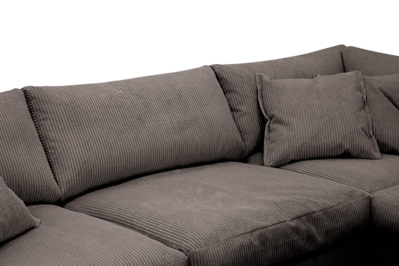 Valencia Ekstra Dyp 4-seters sofa med Sjeselong Høyre - Taupe - Møbler - Sofaer - Sofa med sjeselong