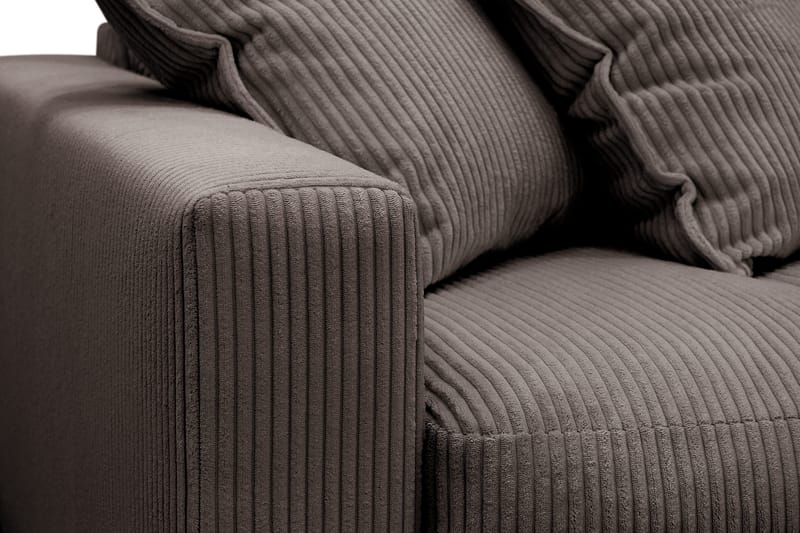 Valencia Ekstra Dyp 4-seters sofa med Sjeselong Høyre - Taupe - Møbler - Sofaer - Sofa med sjeselong