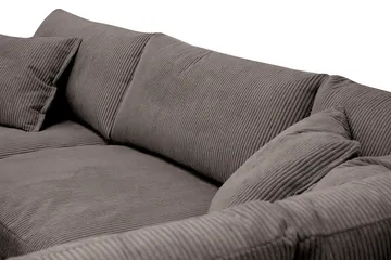 Valencia Ekstra Dyp 4-seters sofa med Sjeselong Høyre - Taupe - Møbler - Sofaer - Sofa med sjeselong
