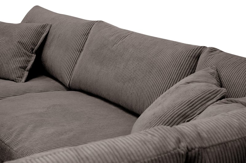 Valencia Ekstra Dyp 4-seters sofa med Sjeselong Høyre - Taupe - Møbler - Sofaer - Sofa med sjeselong