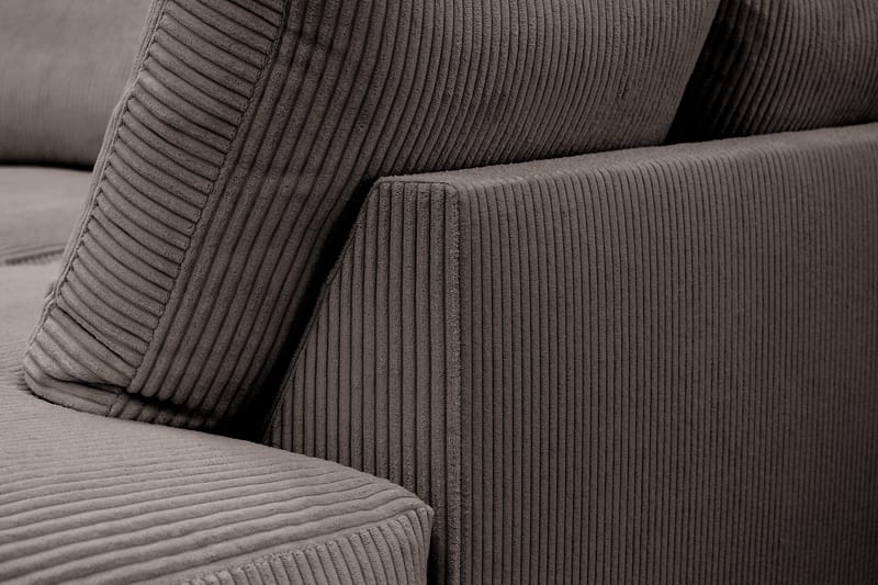 Valencia Ekstra Dyp 4-seters sofa med Sjeselong Høyre - Taupe - Møbler - Sofaer - Sofa med sjeselong