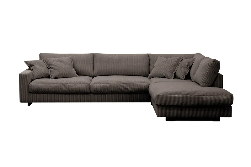 Valencia Ekstra Dyp 4-seters sofa med Sjeselong Høyre, Taupe