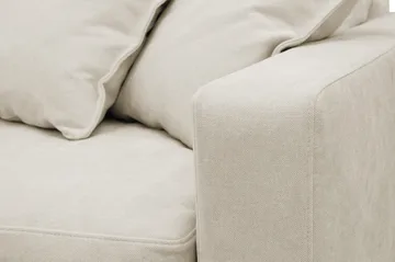 Valencia Ekstra dyp 4-seters sofa med sjeselong venstre - Beige - Møbler - Sofaer - Sofa med sjeselong