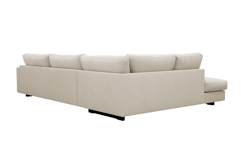 Valencia Ekstra Dyp 4-seters sofa med Sjeselong Venstre - Beige - Møbler - Sofaer - Sofa med sjeselong