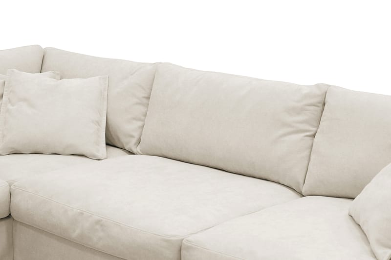 Valencia Ekstra dyp 4-seters sofa med sjeselong venstre - Beige - Møbler - Sofaer - Sofa med sjeselong