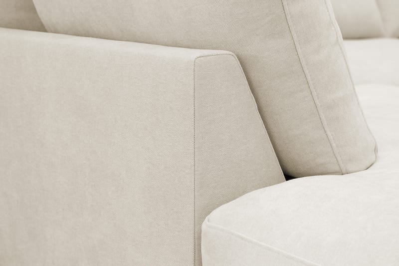 Valencia Ekstra Dyp 4-seters sofa med Sjeselong Venstre - Beige - Møbler - Sofaer - Sofa med sjeselong