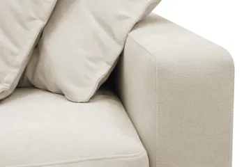 Valencia Ekstra dyp 4-seters sofa med sjeselong venstre - Beige - Møbler - Sofaer - Sofa med sjeselong