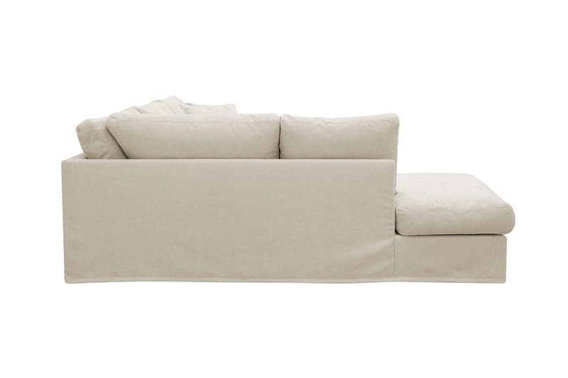 Valencia Ekstra dyp 4-seters sofa med sjeselong venstre - Beige - Møbler - Sofaer - Sofa med sjeselong