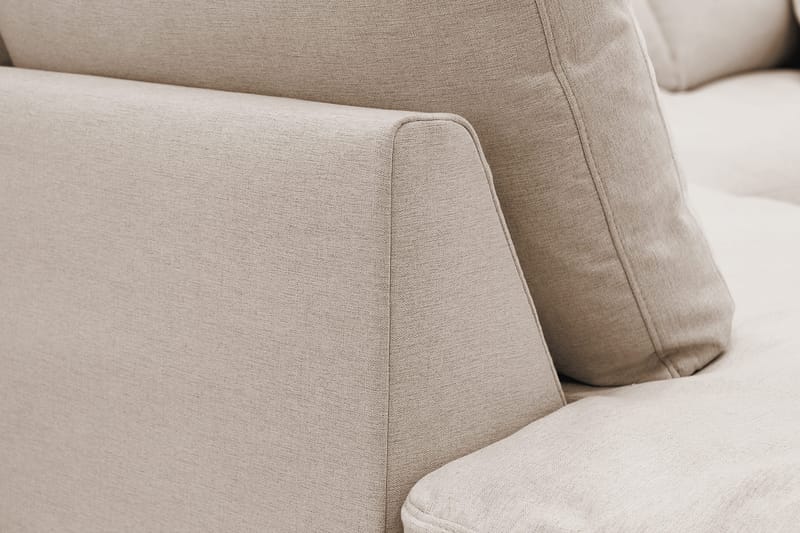 Valencia Ekstra dyp 4-seters sofa med sjeselong venstre - Lysebrun - Møbler - Sofaer - Sofa med sjeselong