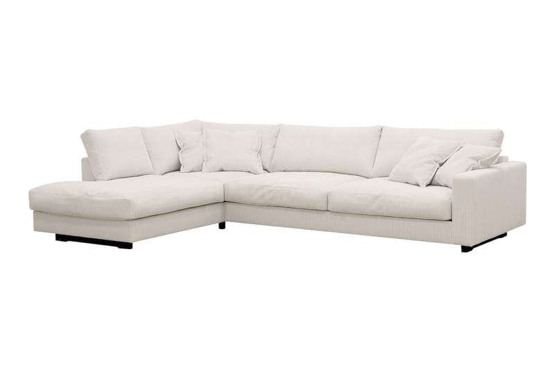Valencia Ekstra Dyp 4-seters sofa med Sjeselong Venstre - Offwhite - Møbler - Sofaer - Sofa med sjeselong