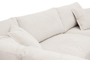 Valencia Ekstra Dyp 4-seters sofa med Sjeselong Venstre - Offwhite - Møbler - Sofaer - Sofa med sjeselong