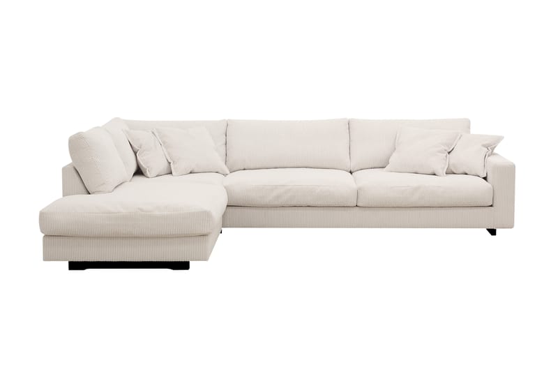 Valencia Ekstra Dyp 4-seters sofa med Sjeselong Venstre, Offwhite