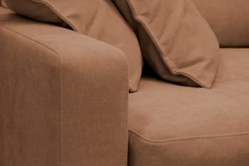 Valencia Ekstra Dyp 4-seters sofa med Sjeselong Venstre - Rustrødbrun - Møbler - Sofaer - Sofa med sjeselong