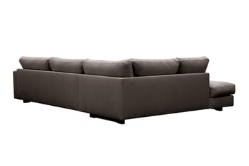 Valencia Ekstra Dyp 4-seters sofa med Sjeselong Venstre - Taupe - Møbler - Sofaer - Sofa med sjeselong