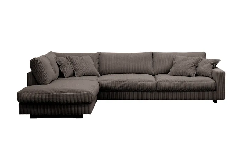 Valencia Ekstra Dyp 4-seters sofa med Sjeselong Venstre, Taupe