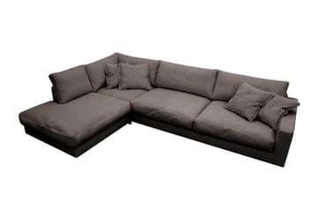 Valencia Ekstra Dyp 4-seters sofa med Sjeselong Venstre - Taupe - Møbler - Sofaer - Sofa med sjeselong
