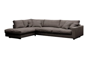Valencia Ekstra Dyp 4-seters sofa med Sjeselong Venstre - Taupe - Møbler - Sofaer - Sofa med sjeselong
