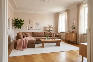 Valencia ekstra dyp 4-seters sofa med sjeselong på venstre side - Rustbrun - Møbler - Sofaer - Sofa med sjeselong
