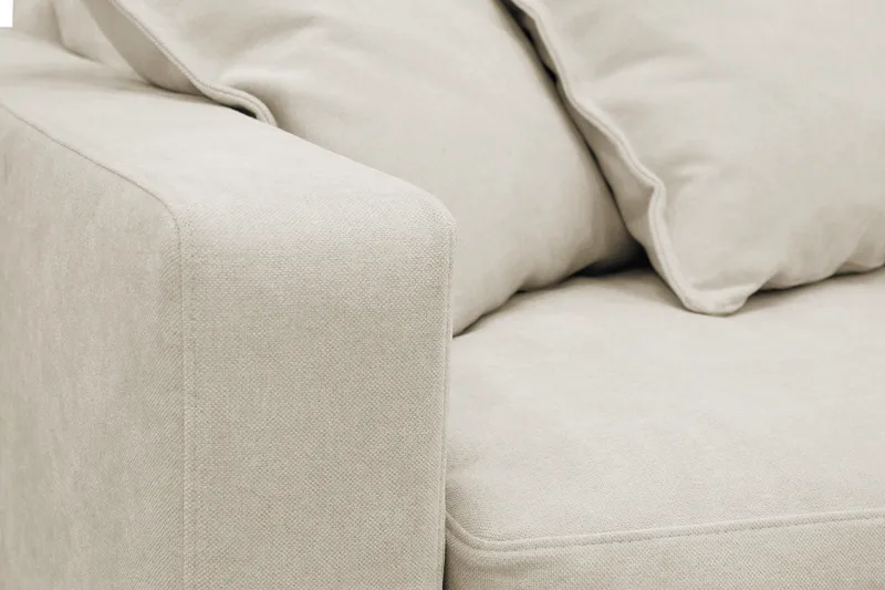 Valencia ekstra dyp 4-seters sofa med sjeselong på høyre side - Beige - Møbler - Sofaer - Sofa med sjeselong