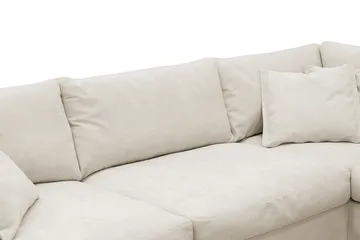 Valencia ekstra dyp 4-seters sofa med sjeselong på høyre side - Beige - Møbler - Sofaer - Sofa med sjeselong