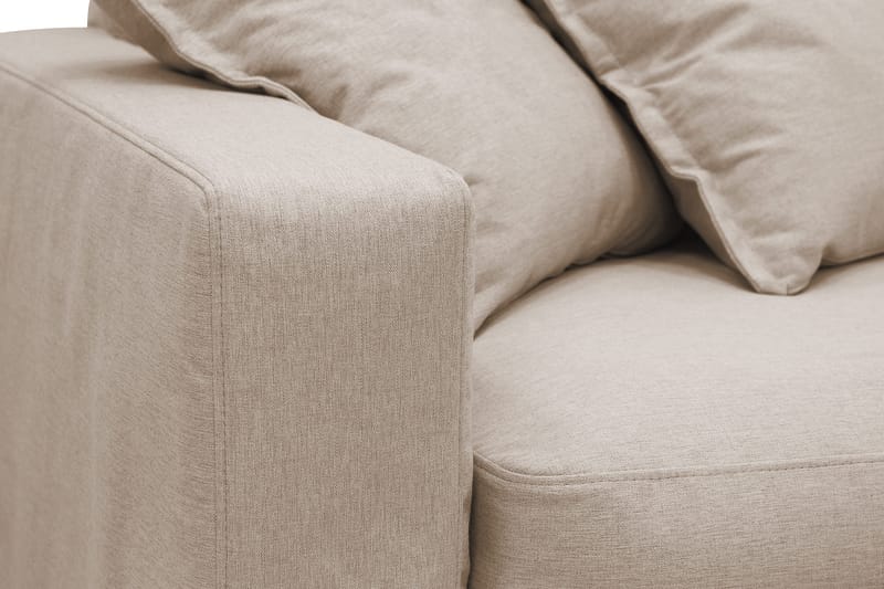 Valencia ekstra dyp 4-seters sofa med sjeselong på høyre side - Lysebrun - Møbler - Sofaer - Sofa med sjeselong
