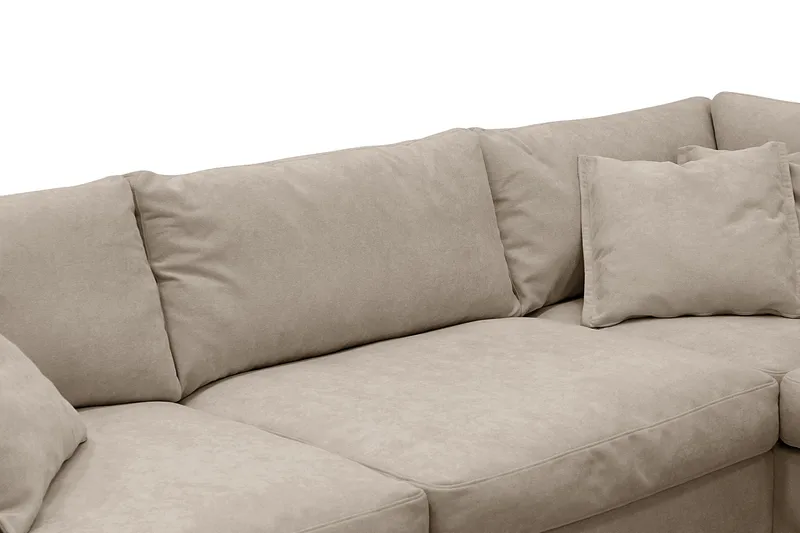 Valencia ekstra dyp 4-seters sofa med sjeselong på høyre side - Brun - Møbler - Sofaer - Sofa med sjeselong