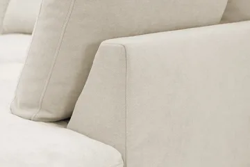 Valencia ekstra dyp 4-seters sofa med sjeselong på høyre side - Beige - Møbler - Sofaer - Sofa med sjeselong