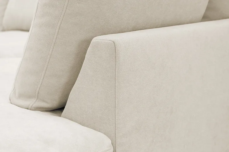 Valencia ekstra dyp 4-seters sofa med sjeselong på høyre side - Beige - Møbler - Sofaer - Sofa med sjeselong
