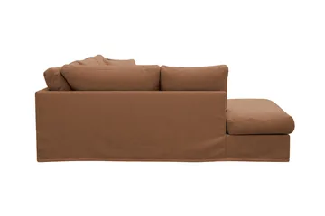 Valencia ekstra dyp 4-seters sofa med sjeselong på venstre side - Rustbrun - Møbler - Sofaer - Sofa med sjeselong