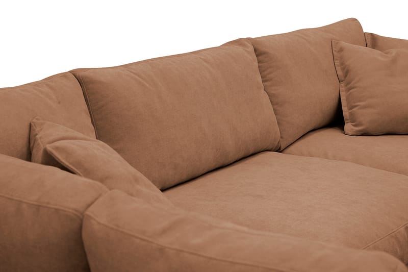 Valencia ekstra dyp 4-seters sofa med sjeselong på venstre side - Rustbrun - Møbler - Sofaer - Sofa med sjeselong
