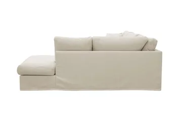 Valencia ekstra dyp 4-seters sofa med sjeselong på høyre side - Beige - Møbler - Sofaer - Sofa med sjeselong
