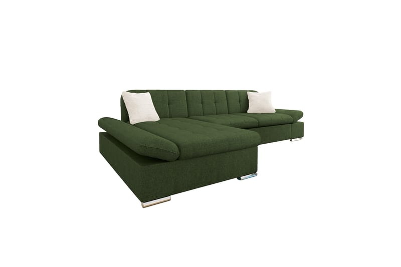 Vananda Soffa med Divan 3-seter - Grønn - Møbler - Sofaer - Sofa med sjeselong