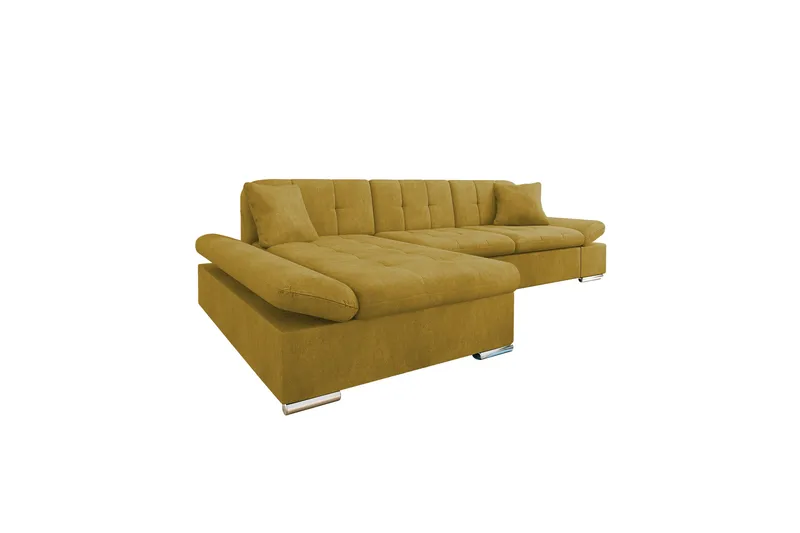 Vananda Soffa med Divan 3-seter - Gul - Møbler - Sofaer - Sofa med sjeselong