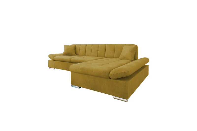 Vananda Soffa med Divan 3-seter - Gul - Møbler - Sofaer - Sofa med sjeselong