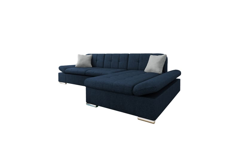 Vananda Soffa med Divan 3-seter - Marineblå - Møbler - Sofaer - Sofa med sjeselong