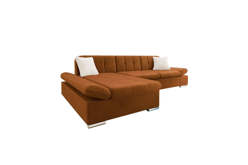 Vananda Soffa med Divan 3-seter - Oransje - Møbler - Sofaer - Sofa med sjeselong