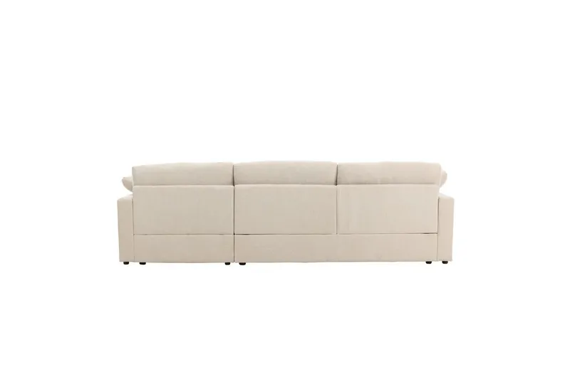 Vanlig sofa med enkel divan uten sjeselong VIND Hjørnesofa VIND Amalfi beige Beige - Møbler - Sofaer - Sofa med sjeselong