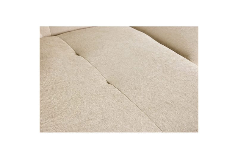 Vanlig sofa med enkeldivan uten sjeselong VIND Hjørnesofa VIND Positano Beige Beige - Møbler - Sofaer - Sofa med sjeselong