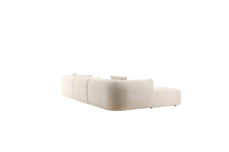 Vanlig sofa med enkeldivan uten sjeselong VIND Hjørnesofa VIND Positano Beige Beige - Møbler - Sofaer - Sofa med sjeselong