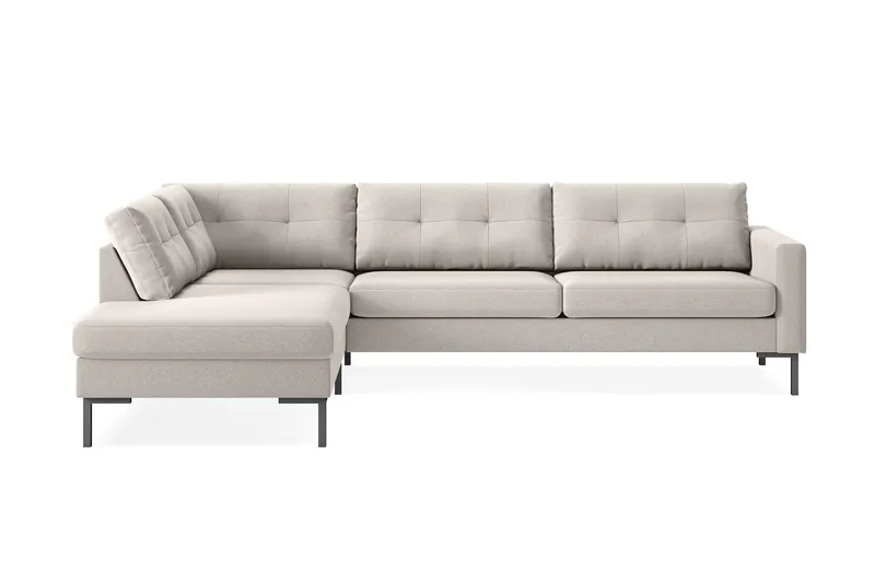 Vanlig sofa med sjeselong uten divan Scandinavian Choice Frillestad 4-seters sofa med sjeselong Beige Venstrevendt, undefined