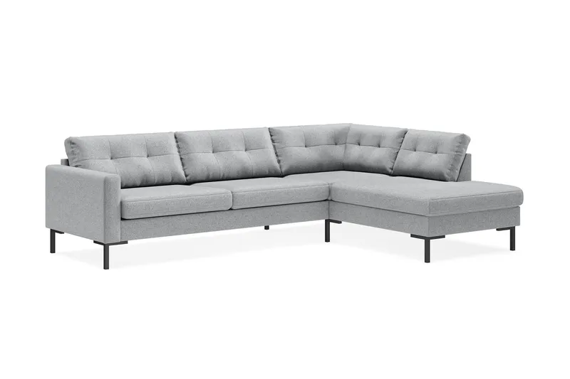 Vanlig sofa med sjeselong uten divan Scandinavian Choice Frillestad 4-seters sofa med sjeselong Grå Venstrevendt - Møbler - Sofaer - Sofa med sjeselong