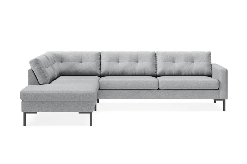 Vanlig sofa med sjeselong uten divan Scandinavian Choice Frillestad 4-seters sofa med sjeselong Grå Venstrevendt - Møbler - Sofaer - Sofa med sjeselong