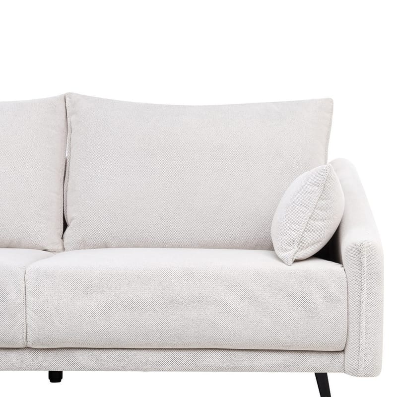 Varde 3-seter Venstrevendt L-formet Hjørnesofa med Divan og Sjeselong i Stoff - Lysebeige - Møbler - Sofaer - Sofa med sjeselong