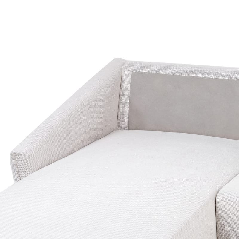 Varde 3-seter Venstrevendt L-formet Hjørnesofa med Divan og Sjeselong i Stoff - Lysebeige - Møbler - Sofaer - Sofa med sjeselong