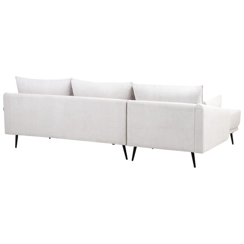 Varde 3-seter Venstrevendt L-formet Hjørnesofa med Divan og Sjeselong i Stoff - Lysebeige - Møbler - Sofaer - Sofa med sjeselong